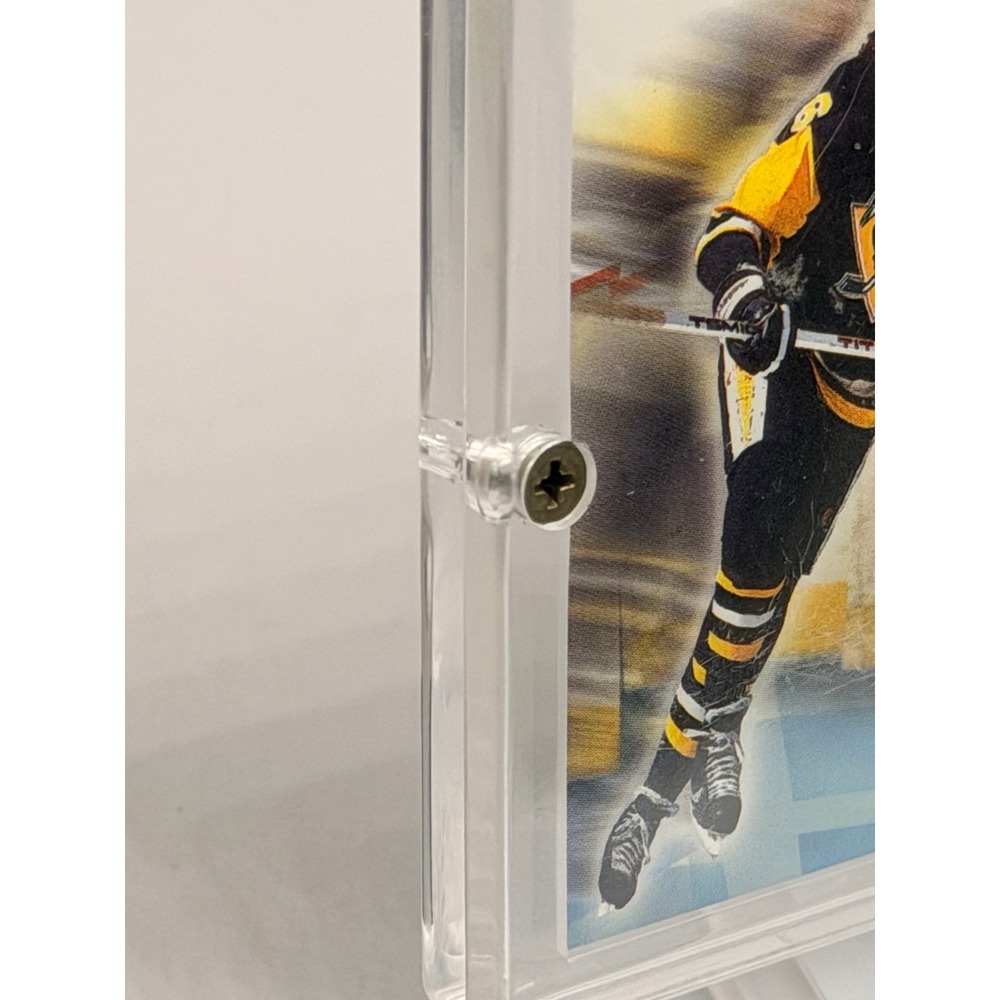 2001 Fleer Greats Game Mario Lemieux Board Certified Joe Louis Arena Relic - Picture 3 of 5